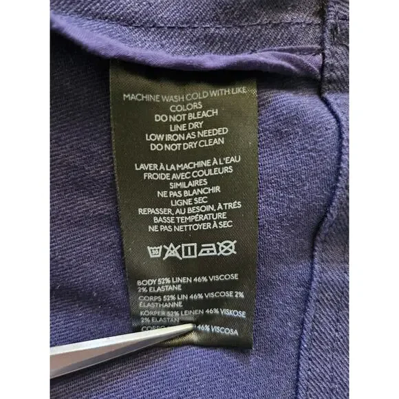 NWT Anthropologie Maeve Ami Linen Halter Maxi Dress, Size S - Picture 9 of 12